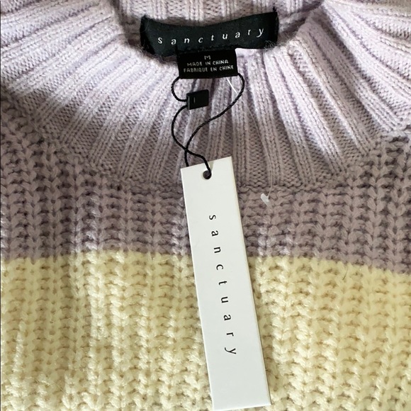 Sanctuary Cream / Lavender Tooth Stripe Sweater - Picture 5 of 7